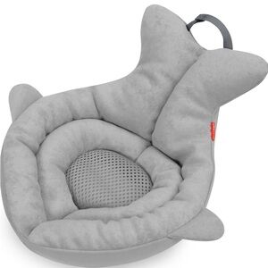 NEW! Skip Hop Soft Sink Baby Bath Tub Plush Supportive Padded Moby Whale Gray